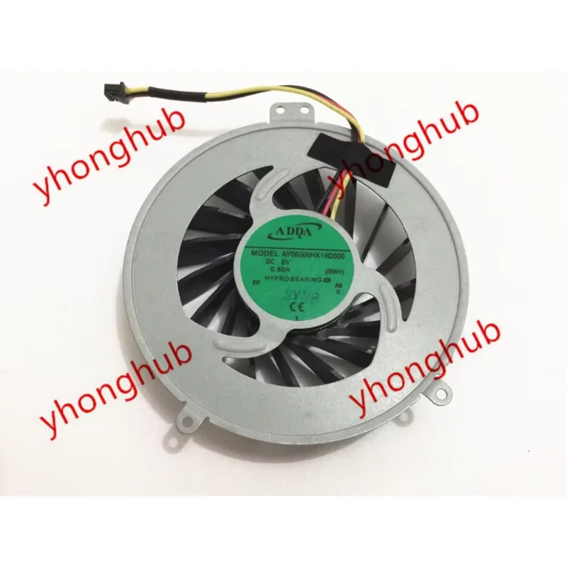 ADDA AY06505HX14D300 0IW1 DC 5V 0.50A 3-wire Server Cooling Fan