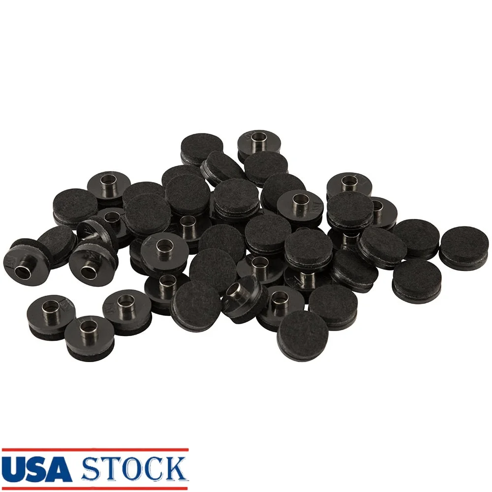 

1 Inch Round Nail-On Felt Furniture Glides 48 Pack Heavy Duty Floor Protectors Easy Installation Wooden Furniture Legs