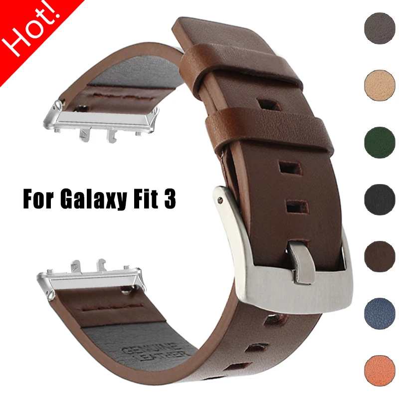 Leather Band for Samsuang Galaxy Watch Fit 3 18mm Belt Strap Quick Fit Replacement band for Galaxy Watch Fit 3 Correa Bracelet