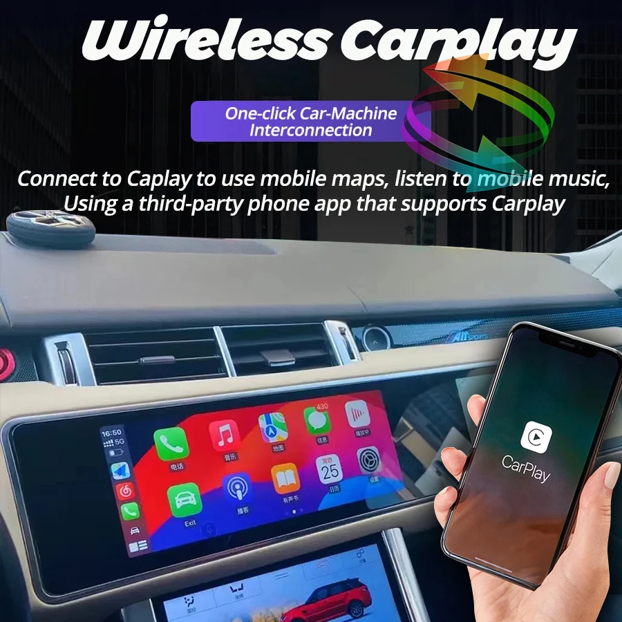 Car Radio For Land Rover Range Rover Sport L494 2013 2017 Upgrade 15.5+15.5inch dual screen Auto Car DVD Radio Receiver Carplay