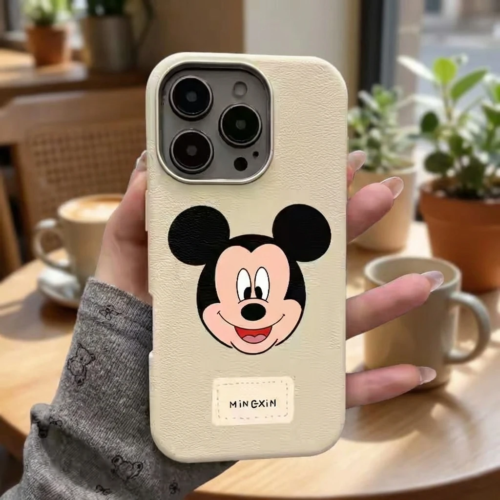 

Чехол для телефона с мультяшным Микки Маусом для iPhone 17, 16, 15 Pro Max, 14 Pro, 13, совместимый с европейскими и американскими моделями