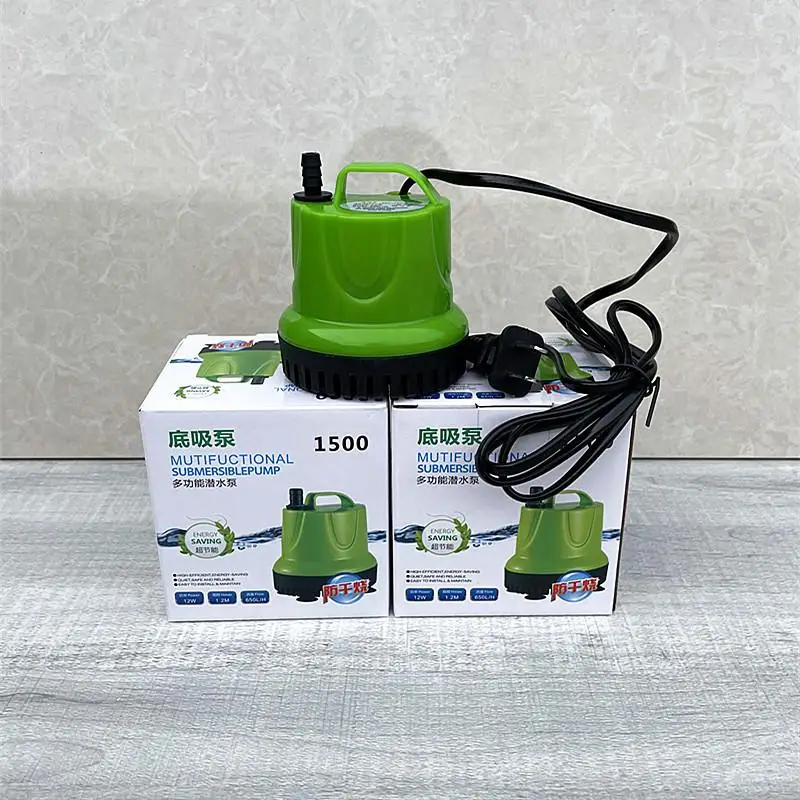 6w 12w Home Use Turtle Tank Bottom Suction Silent Submersible Pump Aquarium Circulation Small Pump