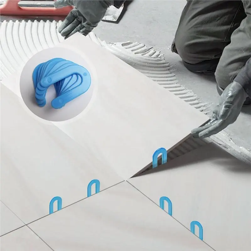 A88E-Plastic U-Shaped Horseshoe For Tile Spacers, 400Pcs 1/16-Inch For Floor For Tile Leveling System Installation