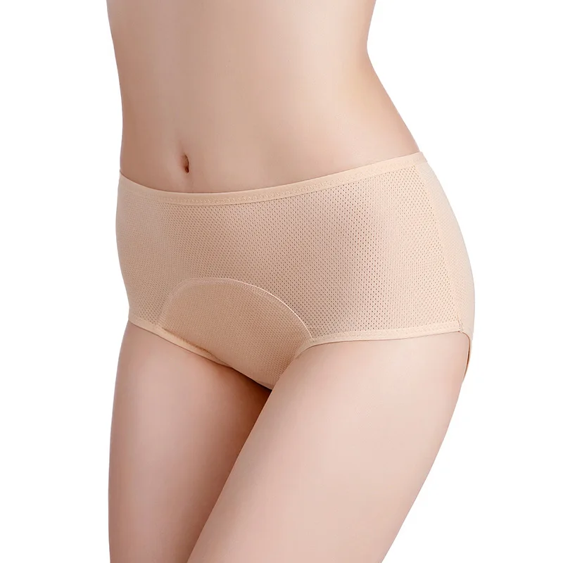 Physiological Pants Leak Proof Menstrual Underwear Women Period Panties Woman Cotton Crotch Mid Waist Briefs Plus Size Lingerie