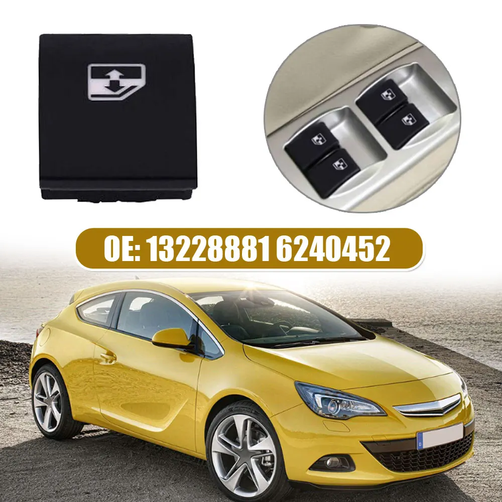 

1X Car Electric Window Switch Button Cover Fit for VAUXHALL OPEL ASTRA MK5 H 04-10 ZAFIRA B 05-11/TIGRA B 04-09 13228881 6240452