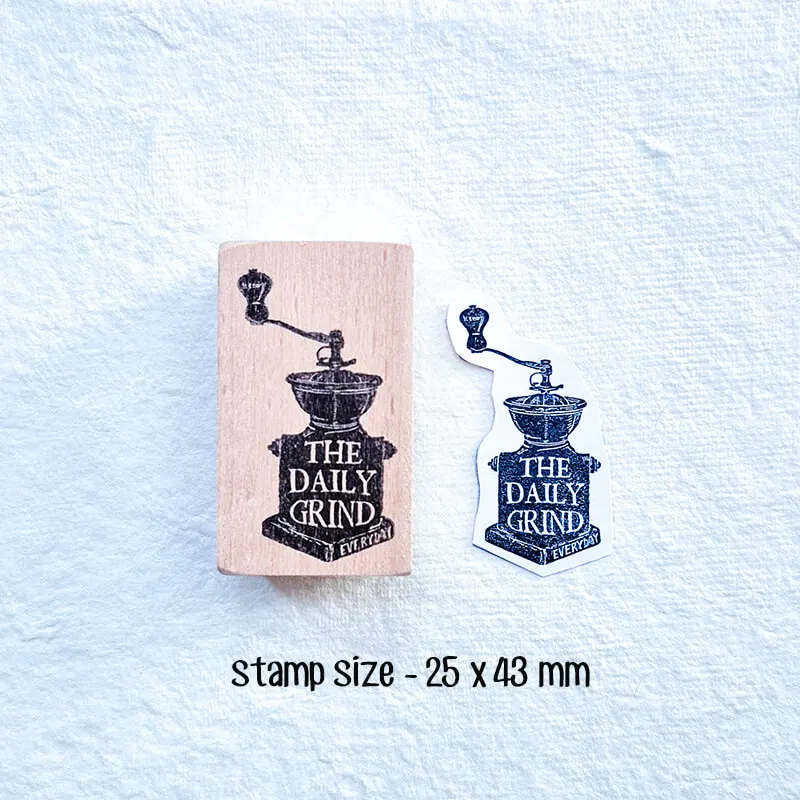 Tampon Scrapbooking café heure Journal décoration Journal Scrapbook mignon Journal timbres en bois