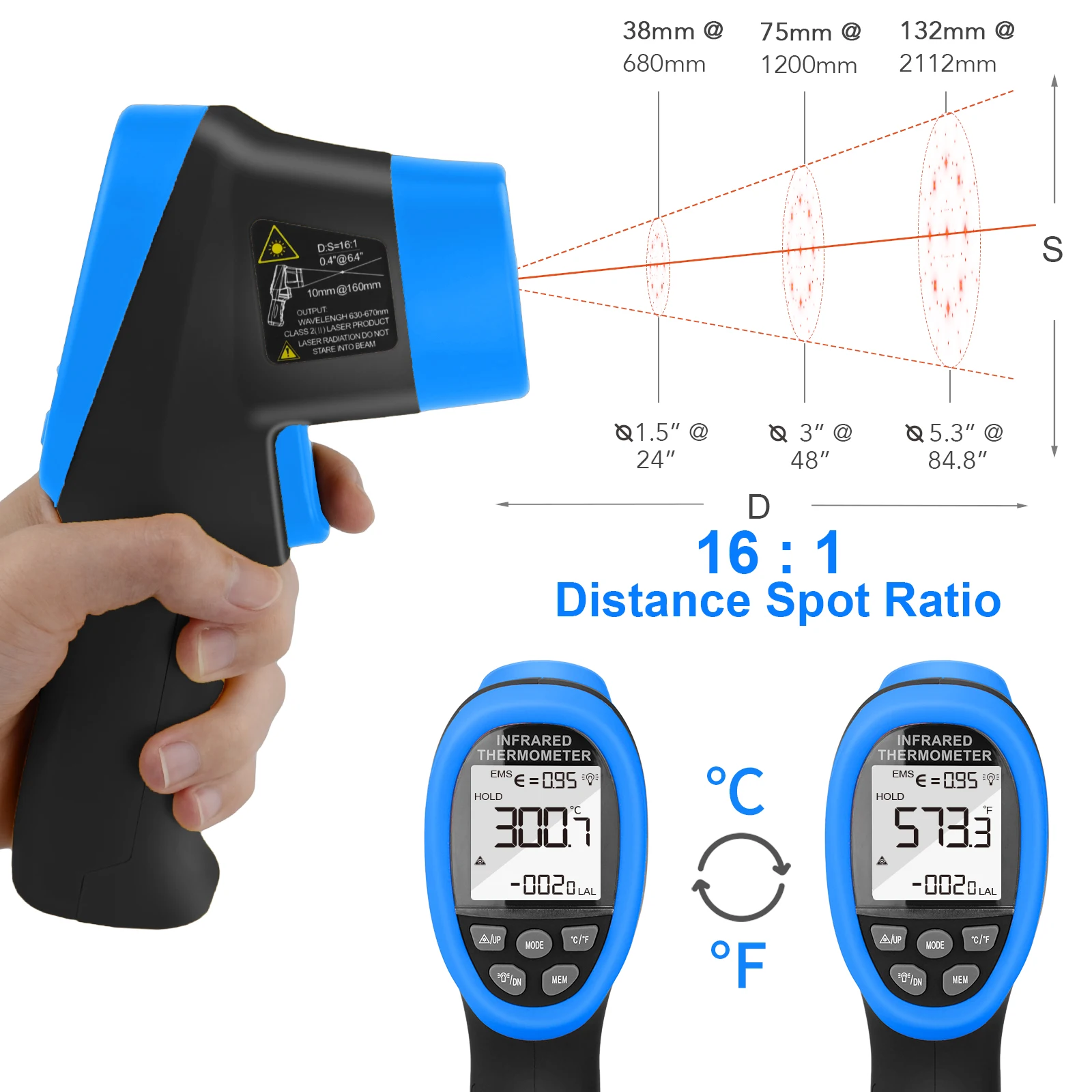IR Thermometer with APP & Blue - Home Cooking App review and price