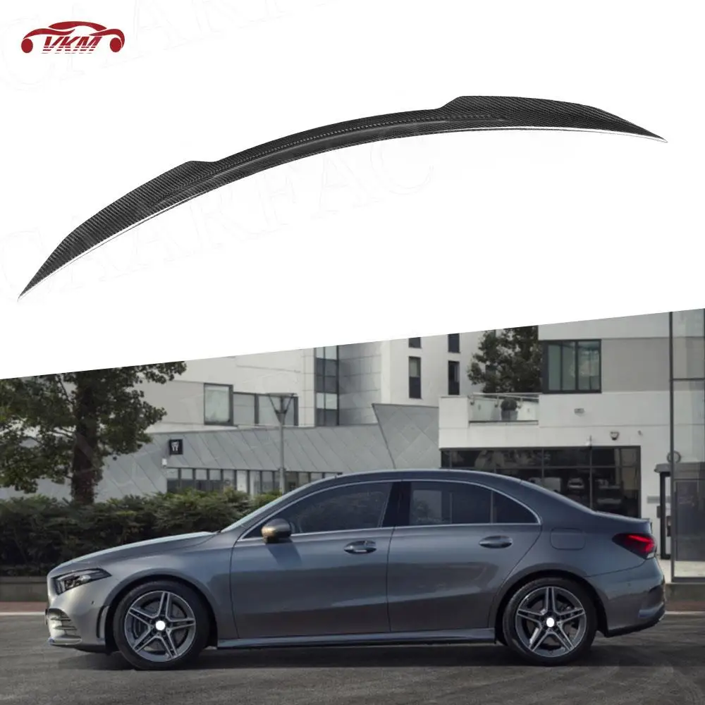 

Dry Carbon Fiber Rear Trunk Spoiler for Mercedes Benz A Class W177 A250 A35 AMG Sedan 2018 + Car Boot Duck Spoiler