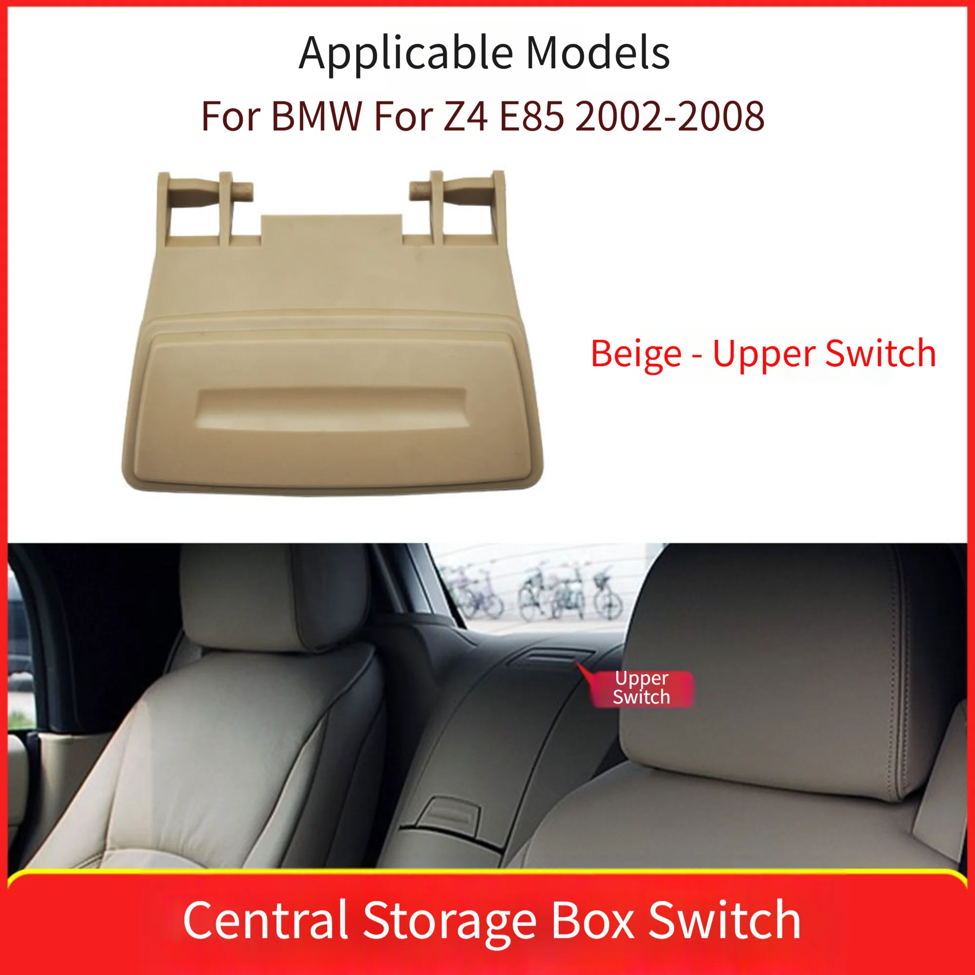 Accessory Console Tray Switch Beige-51467031364-2 Rear Console Switch Handle Direct Replacement Part Precise Dimensions