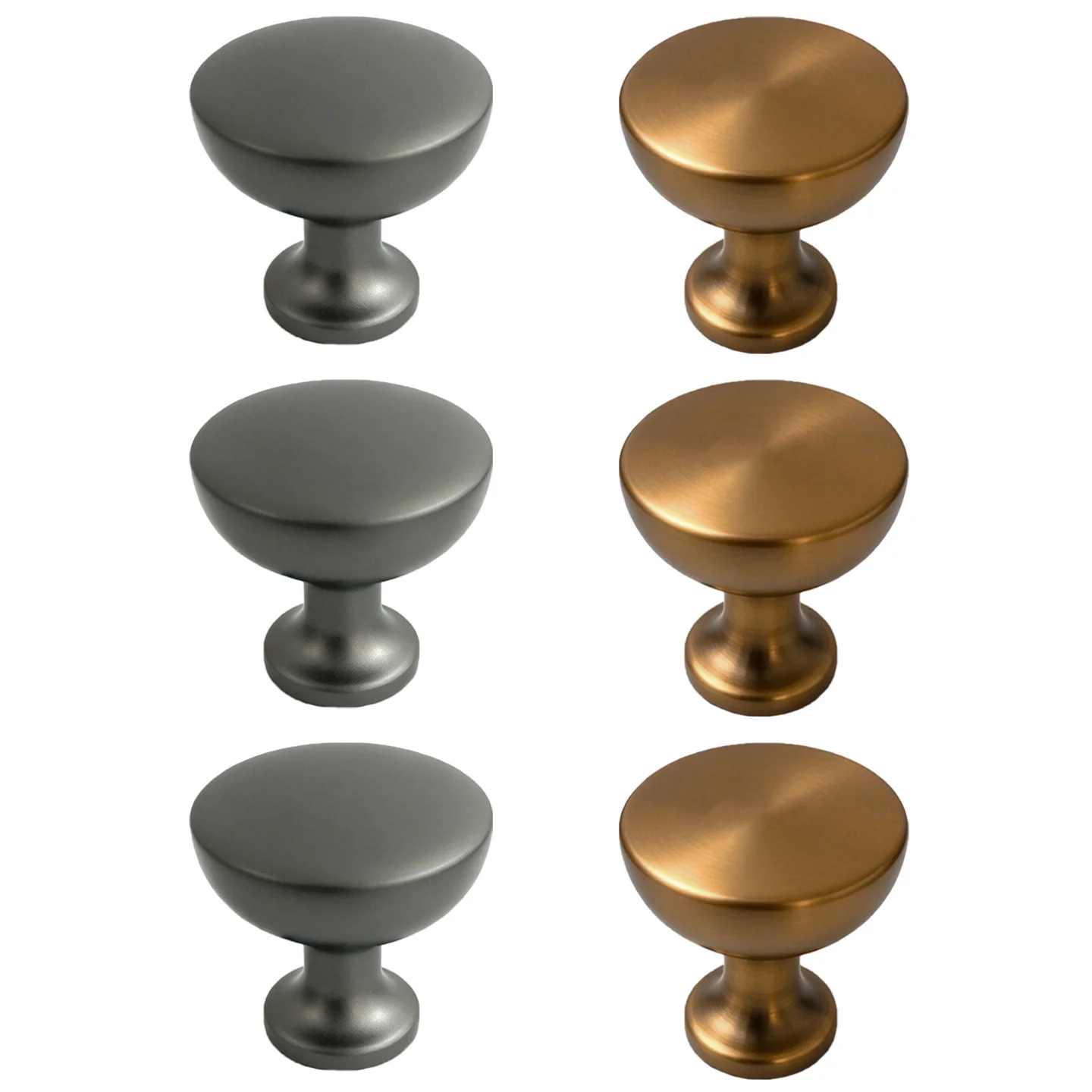 Mushroom Style Cabinet Door Knob, Aluminum Alloy Round Drawer Pull Knob, Simple Solid Furniture Hardware for Home Decoration