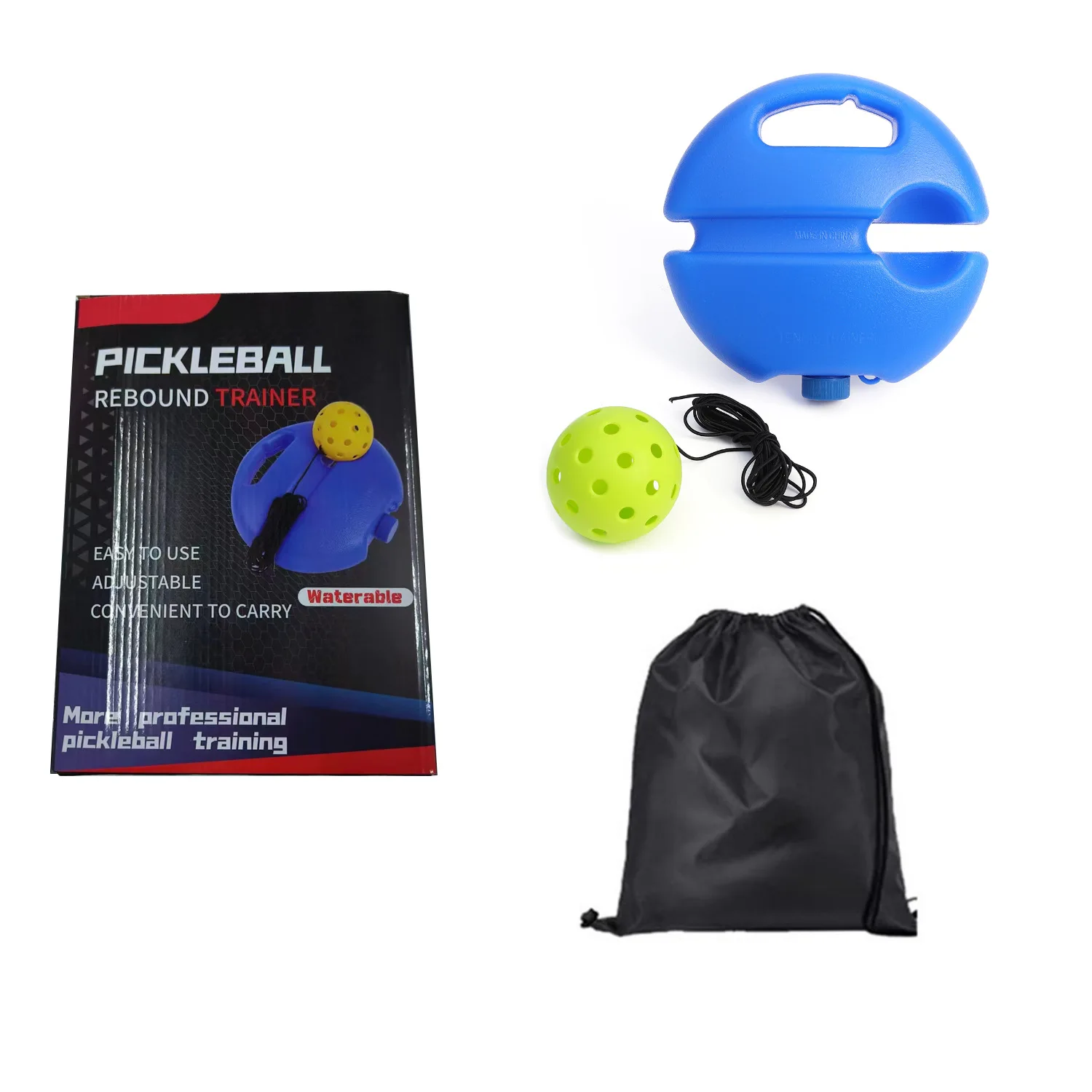 Pickleball Training Set For  2024 New High Elastic PE 40-Hole 74mm Diameter Ball High Quality Factory Direct