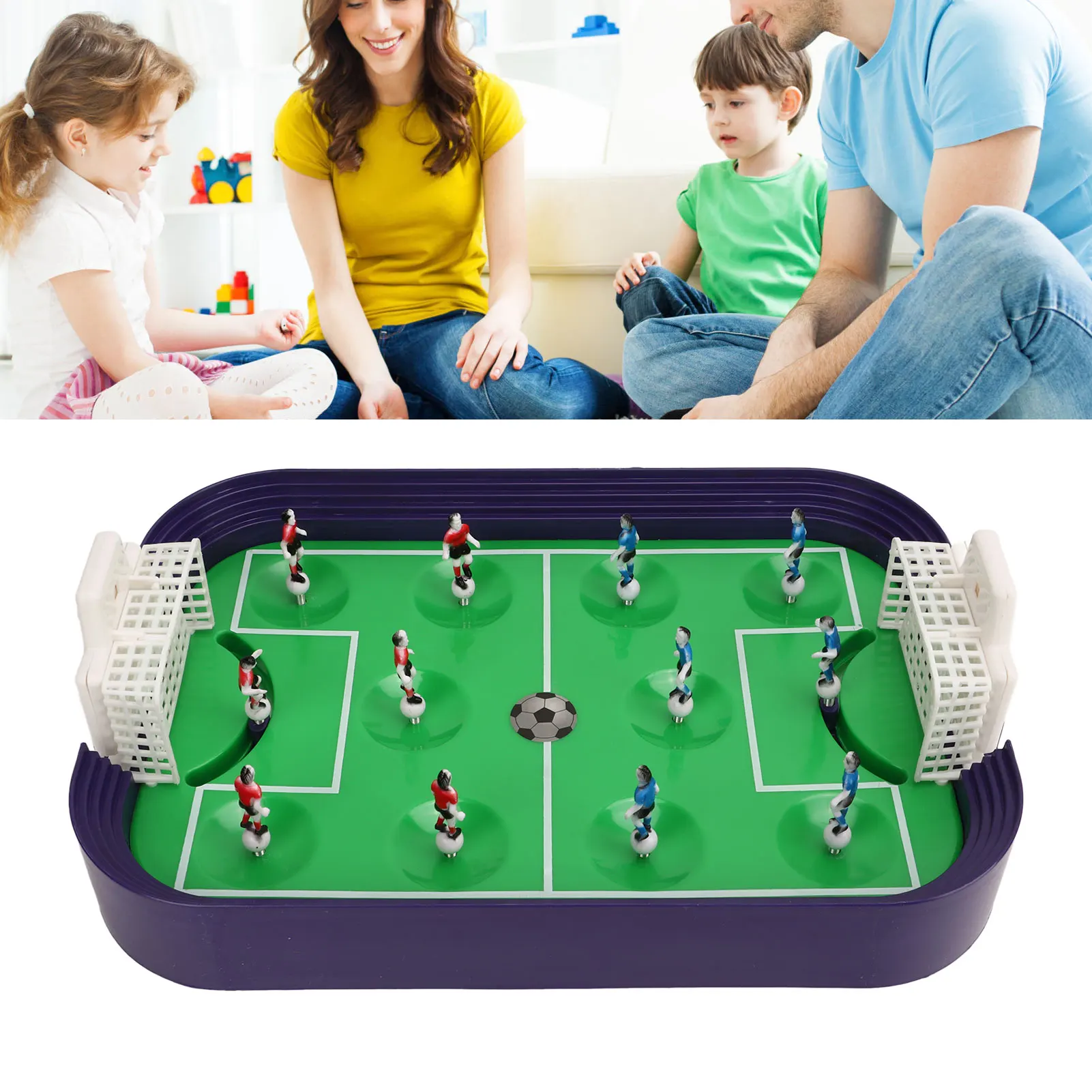 

Tabletop Football Foosball Game Interactive Competition Easy Assembly Multifunction Shot Soccer Game For Kids Games Party