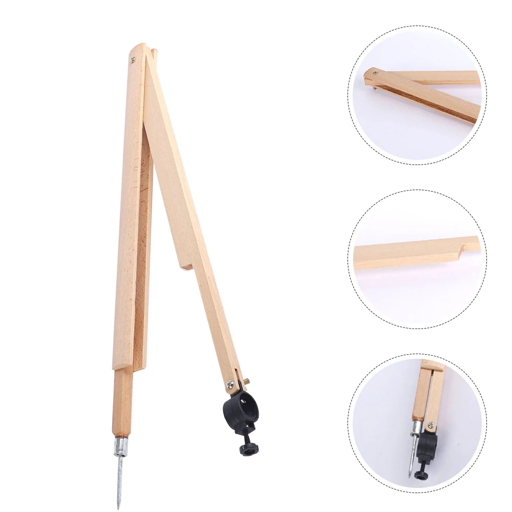 Wooden Beam Compass Drawing Tool for Blackboard Math Teaching School Drafting Large Size Lightweight Portable
