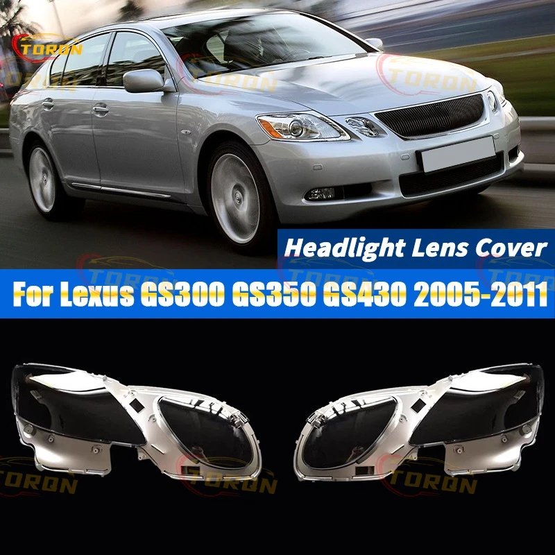 

Car Headlight Cover cap Headlamp Shade For Lexus GS300 GS350 GS430 2005 2006 2007 2008 2009 2010 2011 car accessories automobil