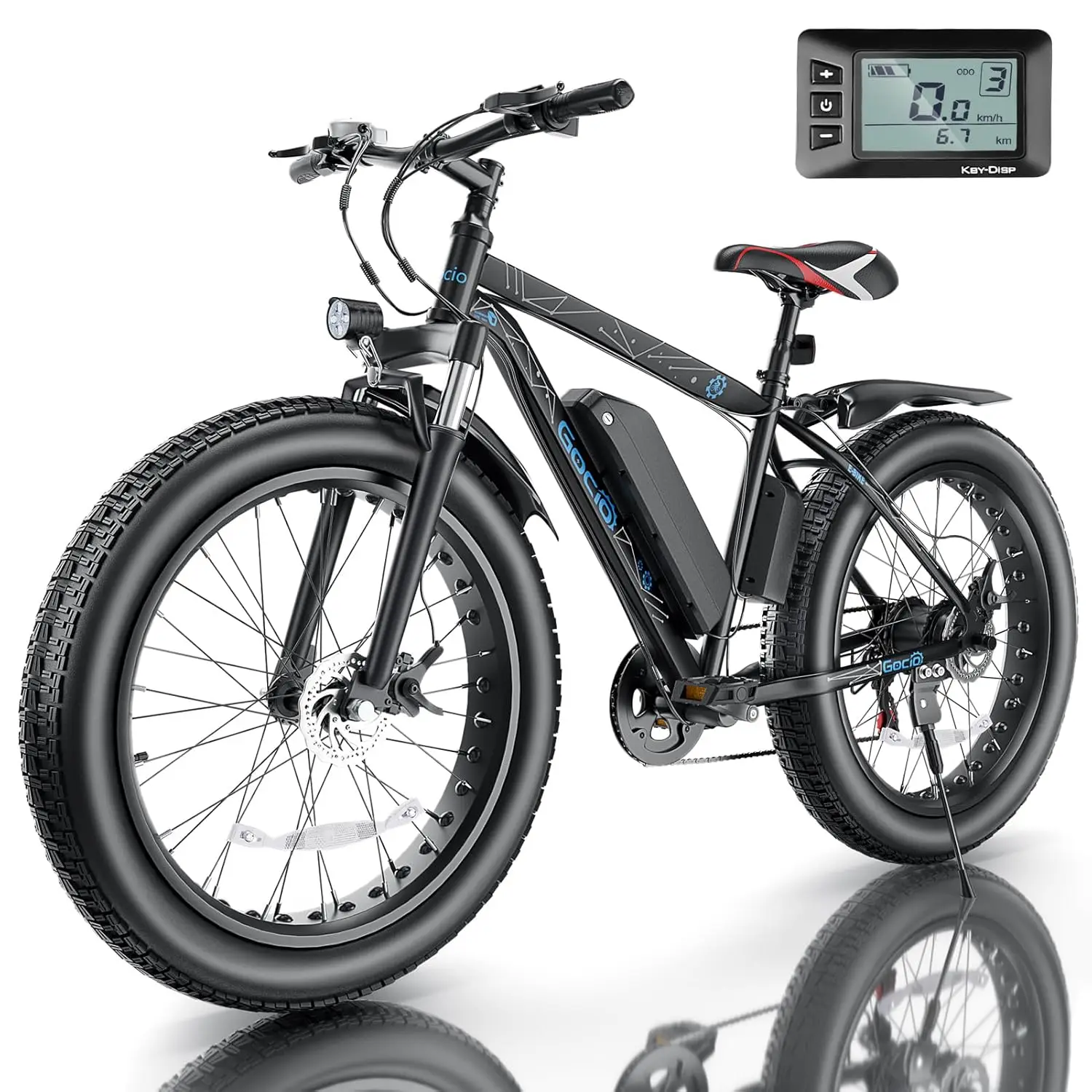 

26" Fat Tire Electric Bike for Adults - 48V 750W Powerful Motor, 40 Miles Range, Dual Suspension, All-Terrain E-Bike, Customized