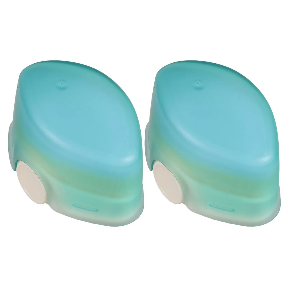 

2 Pcs Travel Makeup Brushes Sunscreen Applicator for Do Not Eat Powder 620X600X500CM Blending Light Green Child Miss