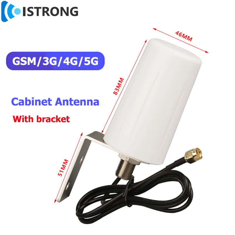 

GSM/3G/4G/5G White Antenna 10dBi High Gain Amplifier 600-6000M Outdoor Waterproof Omni Signal Booster for Cabinet/Charging Pile