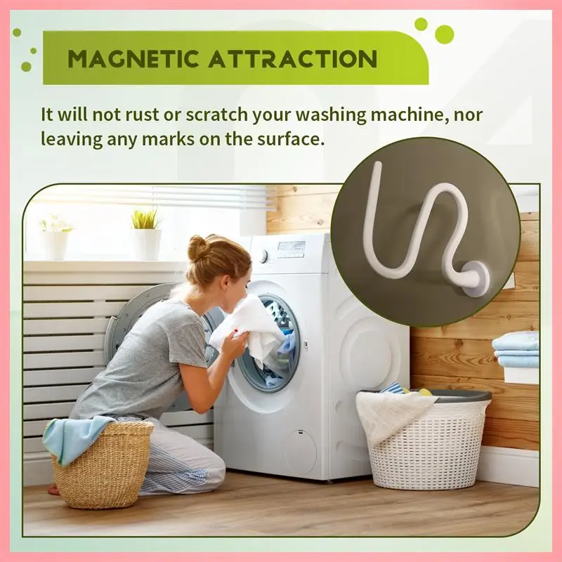 دعامة باب الغسالة ذات الحمل الأمامي M02K، دعامة باب الغسالة المستقرة والمتينة مفتوحة، دعامة باب الغسالة سهلة الاستخدام باللون الأبيض