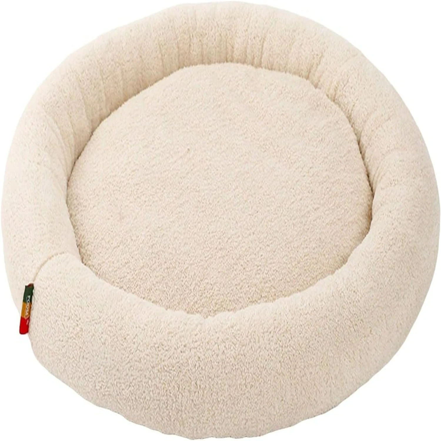 

Soft and Cozy Plush Round Cat and Dog Cushion Bed Mat in Anti-Slip Pink for Small to Medium Pets, Providing a Comfortable Sleepi