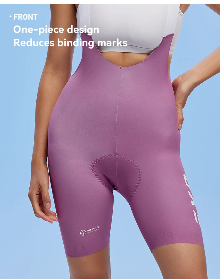 EVR Sommer Damen Radsport-Trägerhose Einteilige Trägerhose mit Doppelpfeil-Design Langstrecken-Schnelltrocknende Radhose – Detail 10