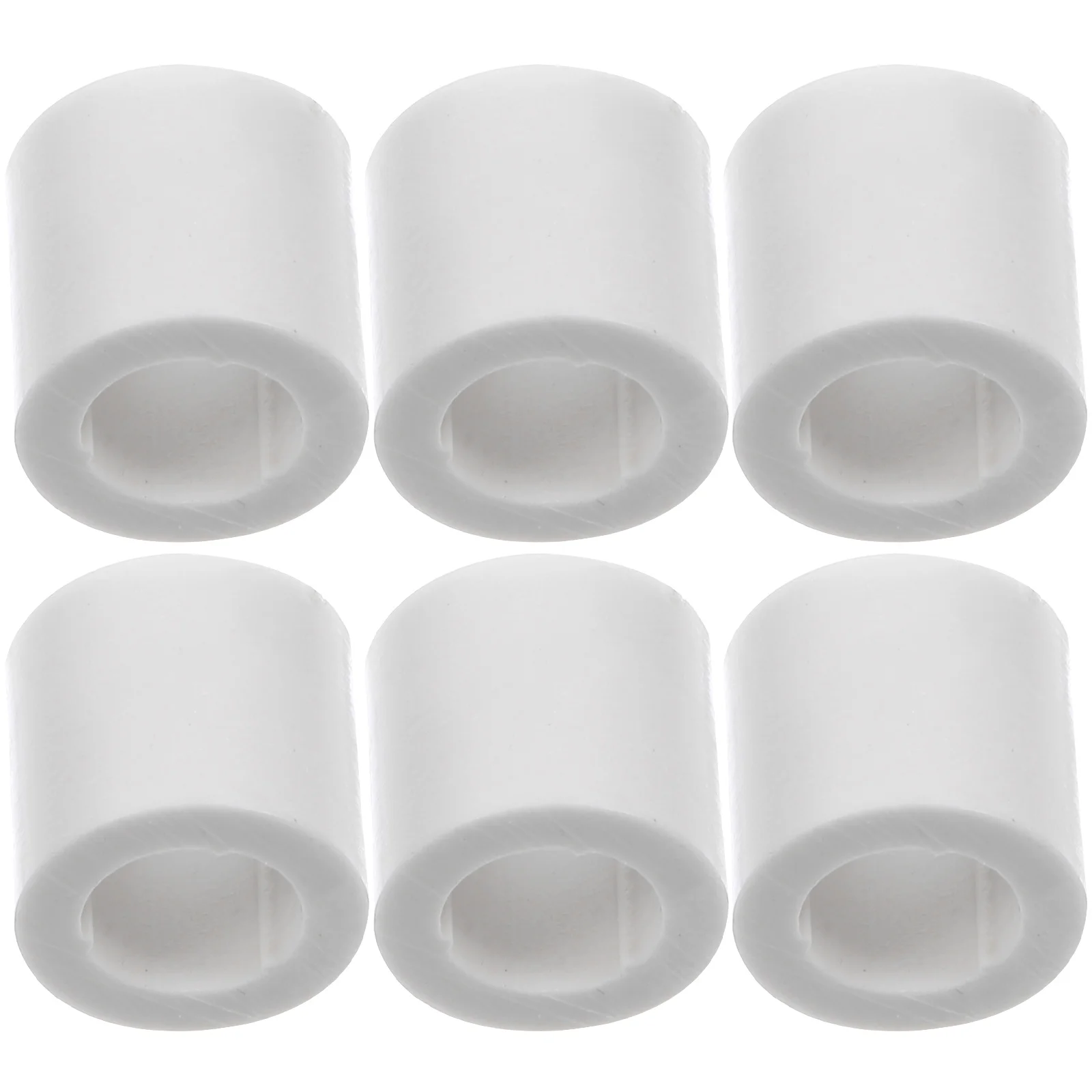 

6 Pcs Snooker Cue Billiard Protective Cover Tips Portable Tube Pool Stick White Accessory Billiards Parts