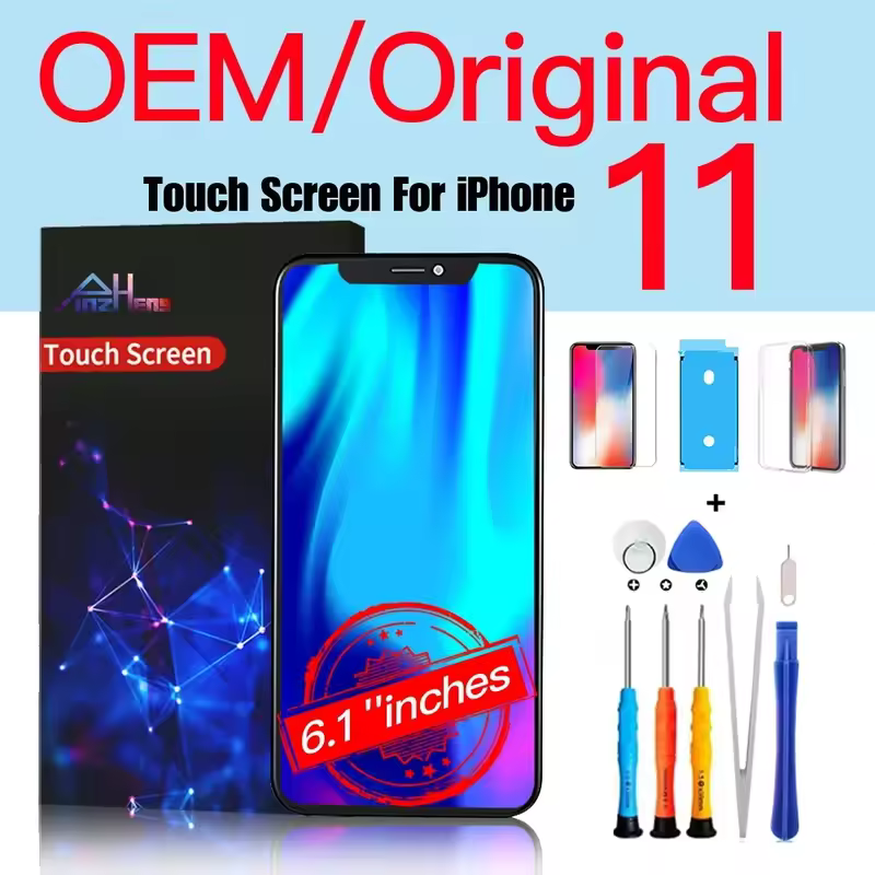 PINZHENG High Quality Screen AMOLED INCELL LCD OLED OEM For iPhone 11 12 13 Mini Pro Max XS XR MAX Display Replacement With Tool - Image 25