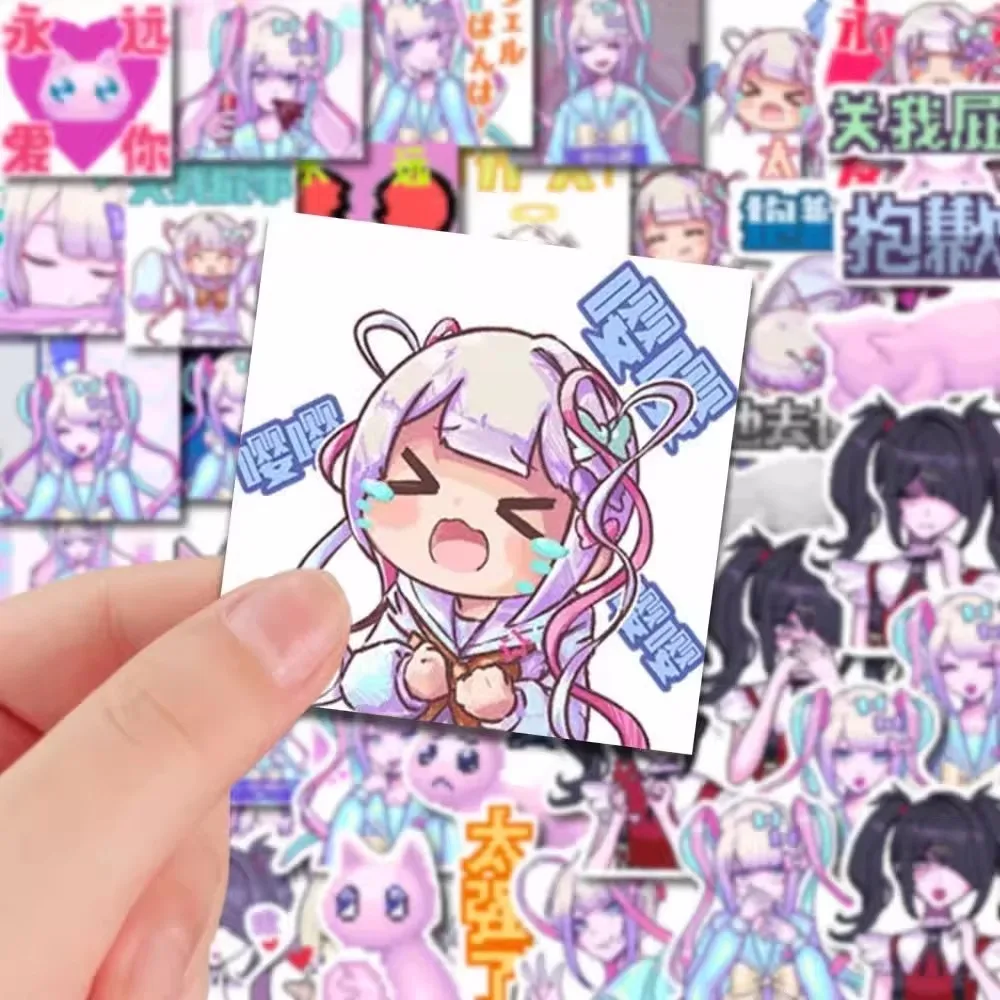 56 قطعة أنيمي مرساة فتاة ملصق لعبة شخصية المطر آمي تشان لطيف الديكور جراب هاتف السفر الأمتعة سكيت الشارات هدية