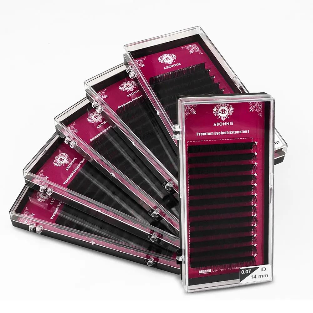 Abonnie 18mm IndividualEyelash Premium Volume Lashes 25mm Lashes Fluffy