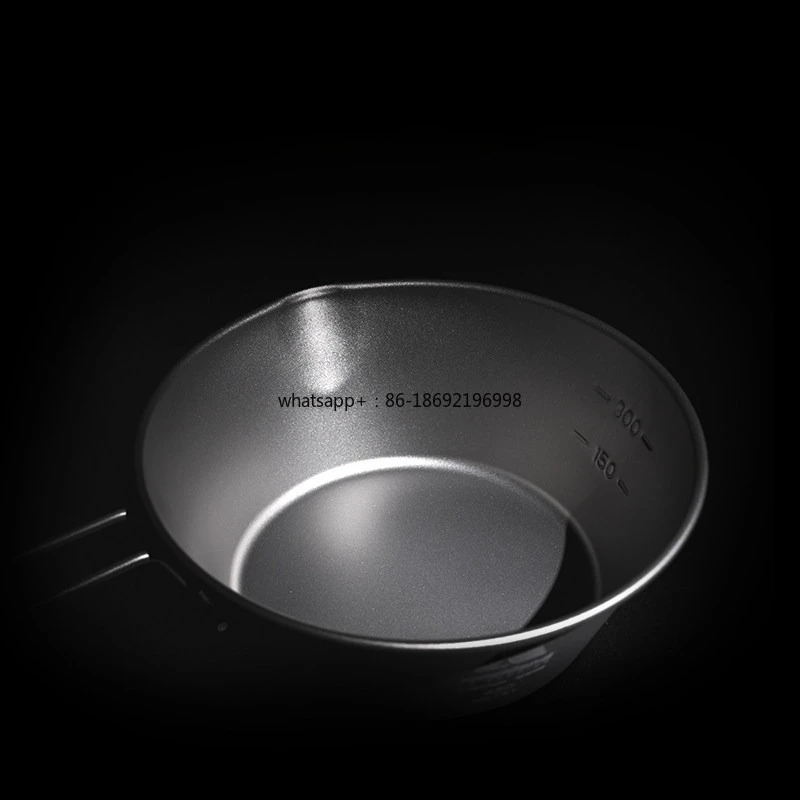 Vajilla de Titanio Puro para Acampar y Hacer Picnic al Aire Libre, Tazón Plegable Portátil, Plato, Tazón Shira