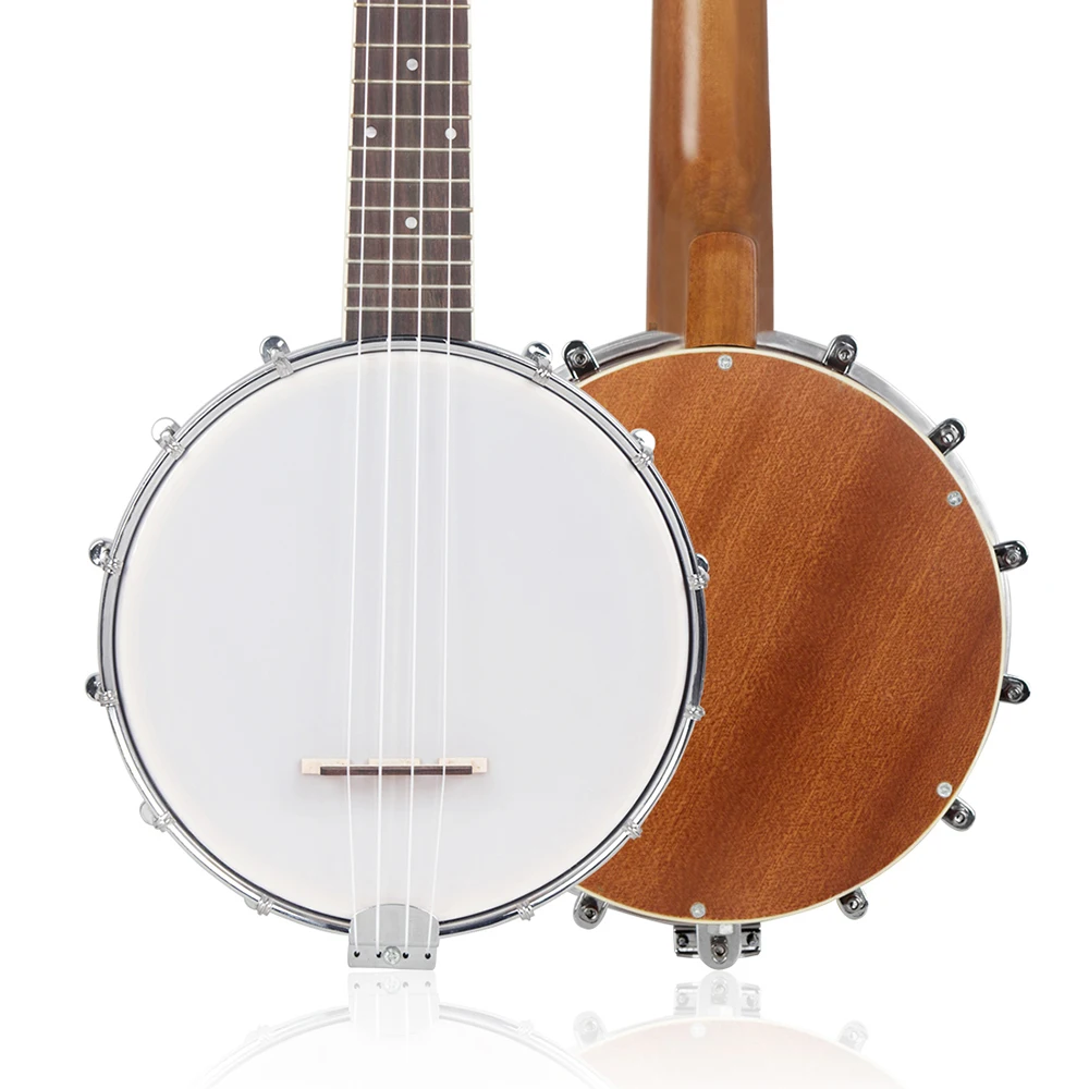 IRIN 4 Strings Banjo Sapele 4 Strings Banjo Ukulele Guitar Beginners Musical Instrument Rosewood Fingerboard Banjo With Bag