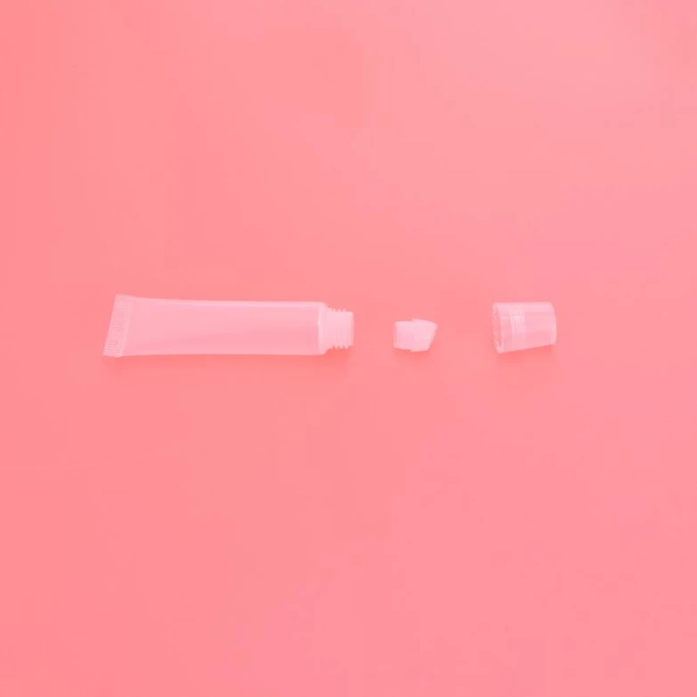 

40pcs Lipstick Refillable Jars Tube 10ml Travel Squeezable Containers Reusable Leak Proof Gloss Samples Packing