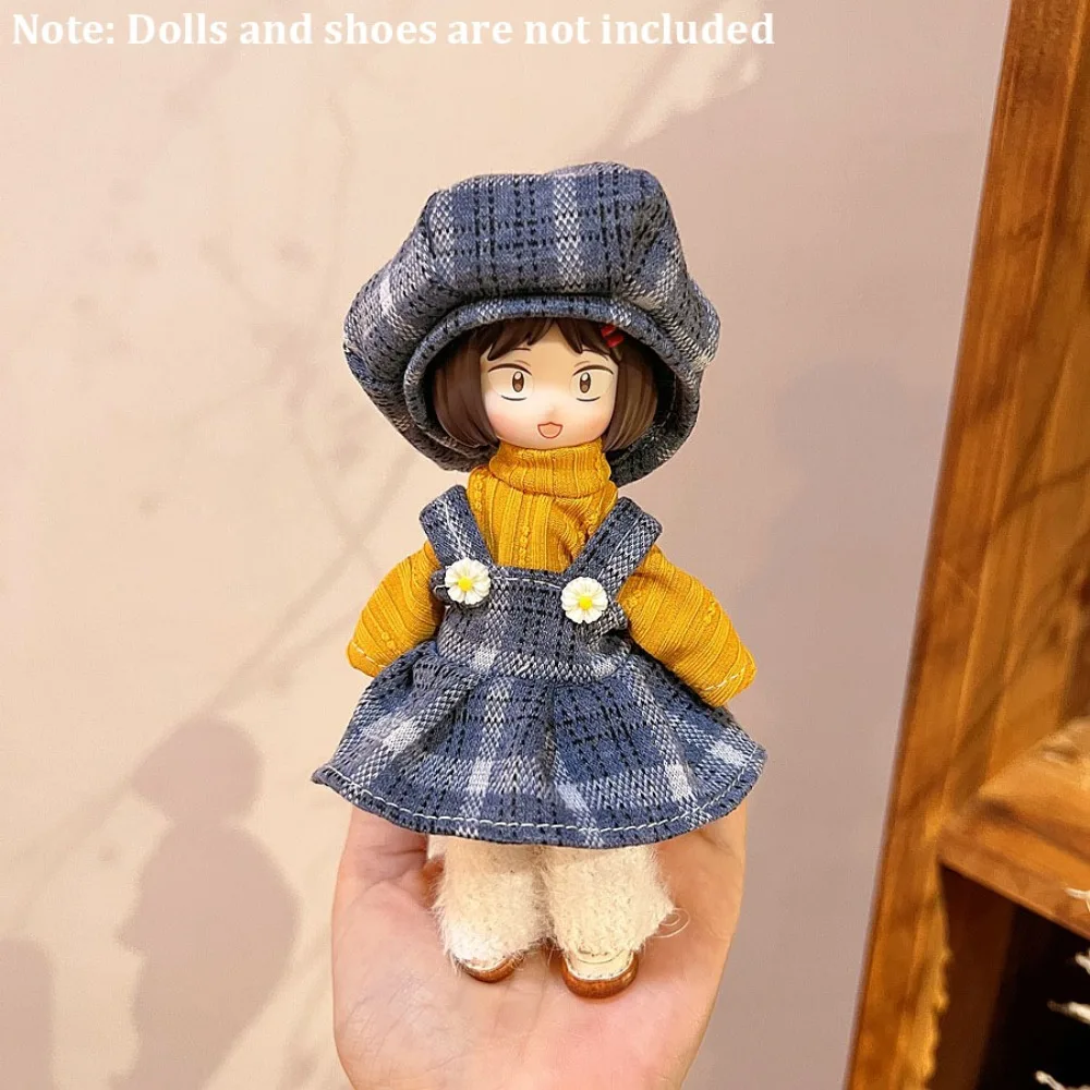 

Sweater Coat 1/8 1/12 BJD Doll Clothes with Hat Pretty Doll Outfit Set Change Clothes Fall and Winter Style Doll Accessories