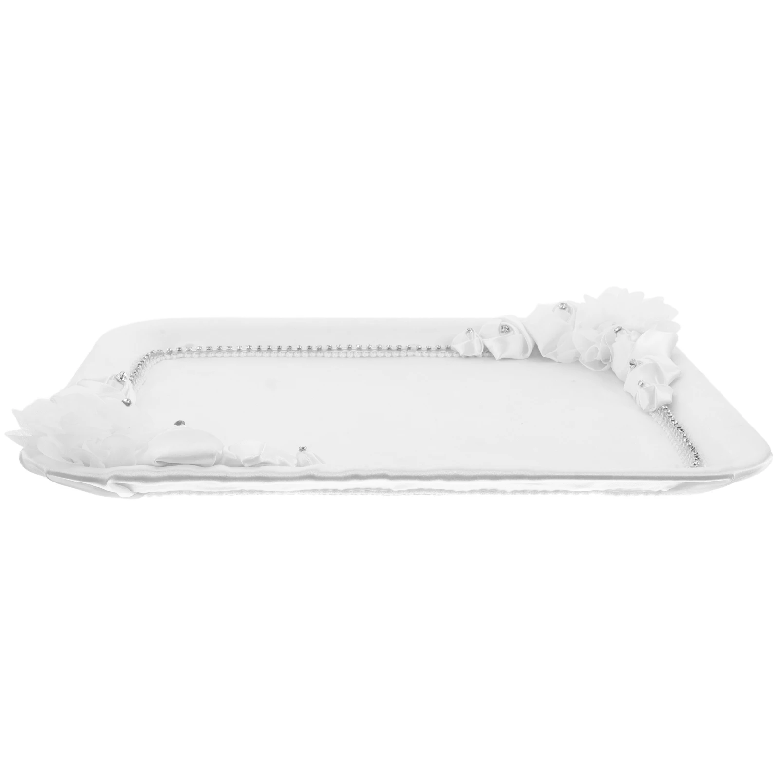 

Lace Tray White Vintage Decor Elegant Wedding Storage Display Perfume Trays Dresser European Style Romantic Occasions Home