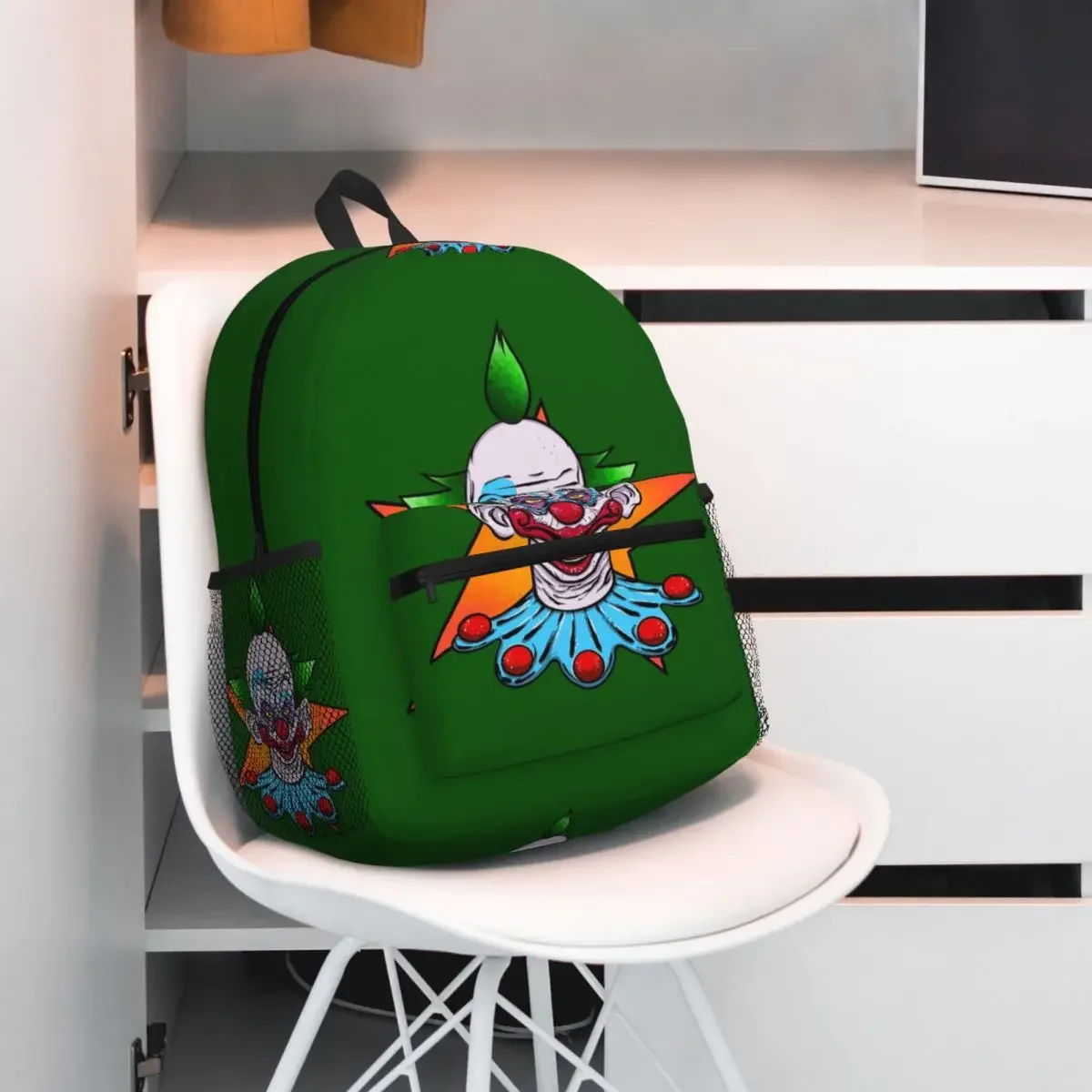 

Killer Klowns From Outer Space Student Backpack School Bag Hiking Travel Daypack for Men Women Fashion Bookbag Shoulder Bags