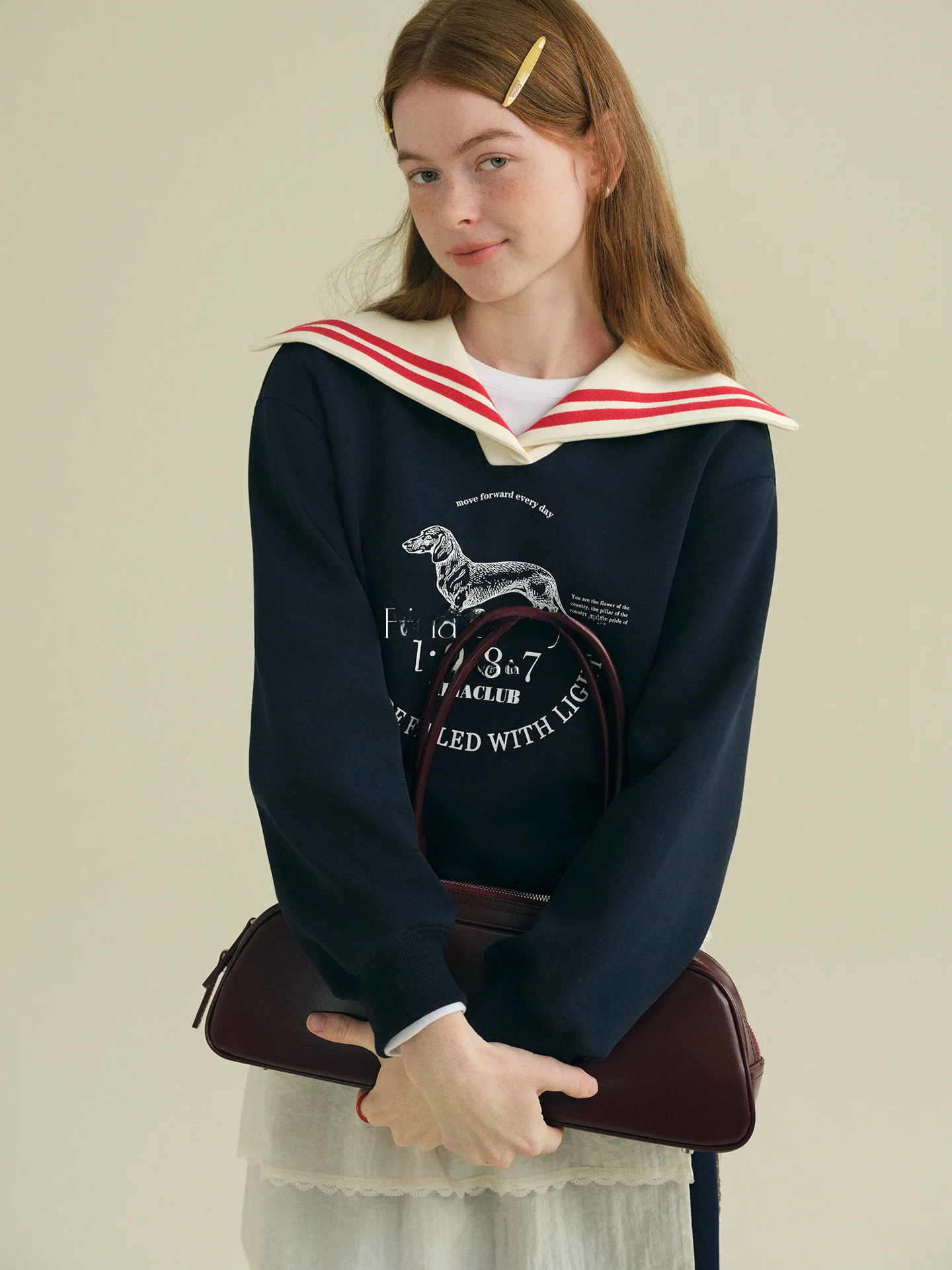 

Свитшот Rina Berry свободного кроя с принтом мультяшной собаки, королевский синий, повседневный, для работы, дизайн Color Block