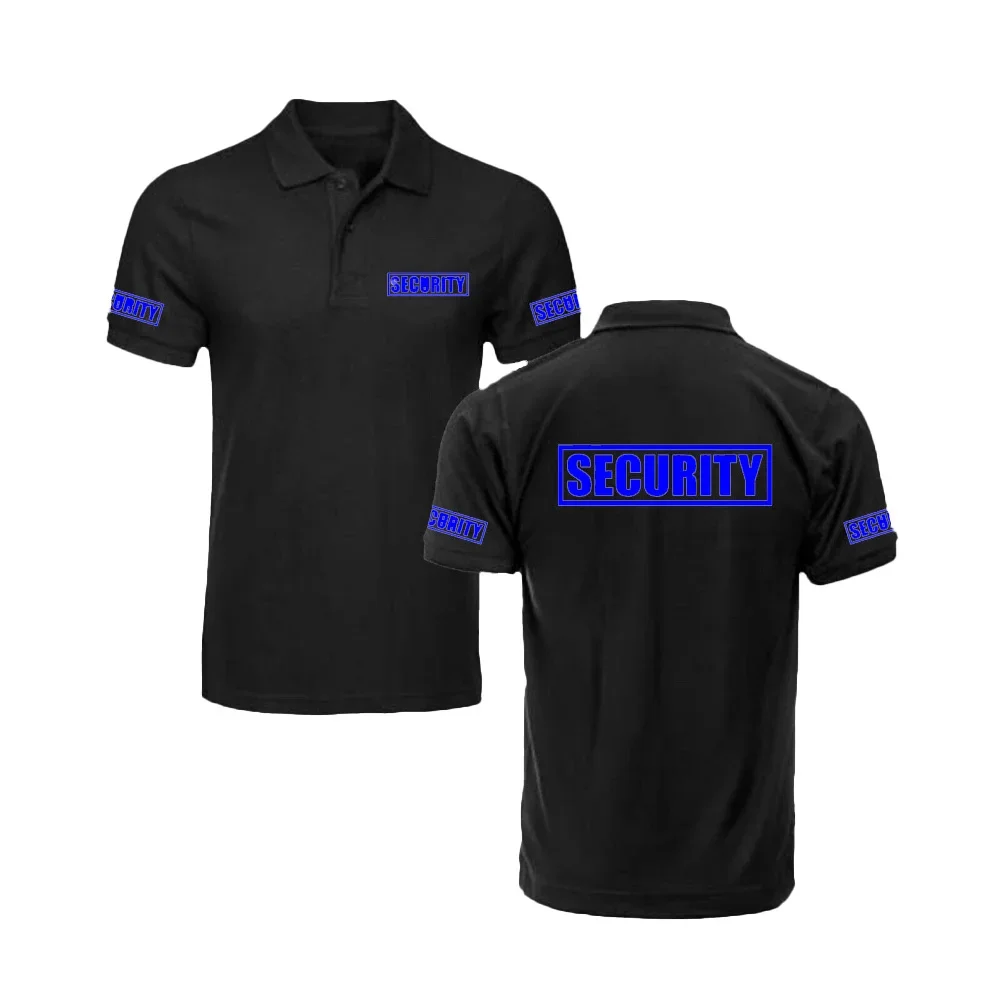 2024 3D Printed POLO Shirt Bodyguard Security Work Clothes Women Men High Quality Clothing