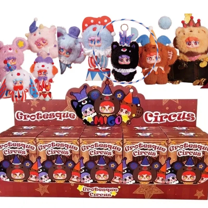 

Grotesque Circus Migo Series Blind Box Mystery Box Cute Anime Figure Desktop Decor Collectible Toy Gift For Kids Adults