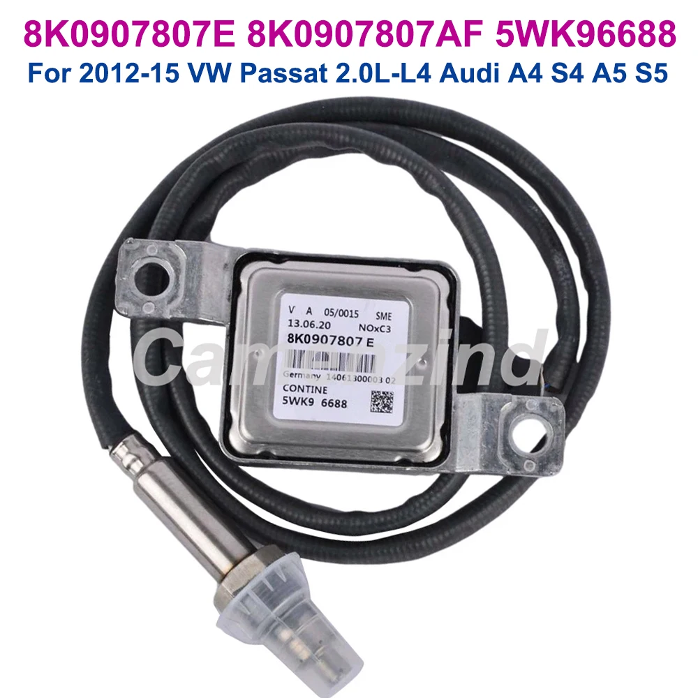 Sensor Nox de alta qualidade 8K0907807E 8K0907807AF 5WK96688 para 2012-2015 VW Passat 2.0L-L4 Audi A4 S4 A5 S5 8K0907807C 03L907807AD