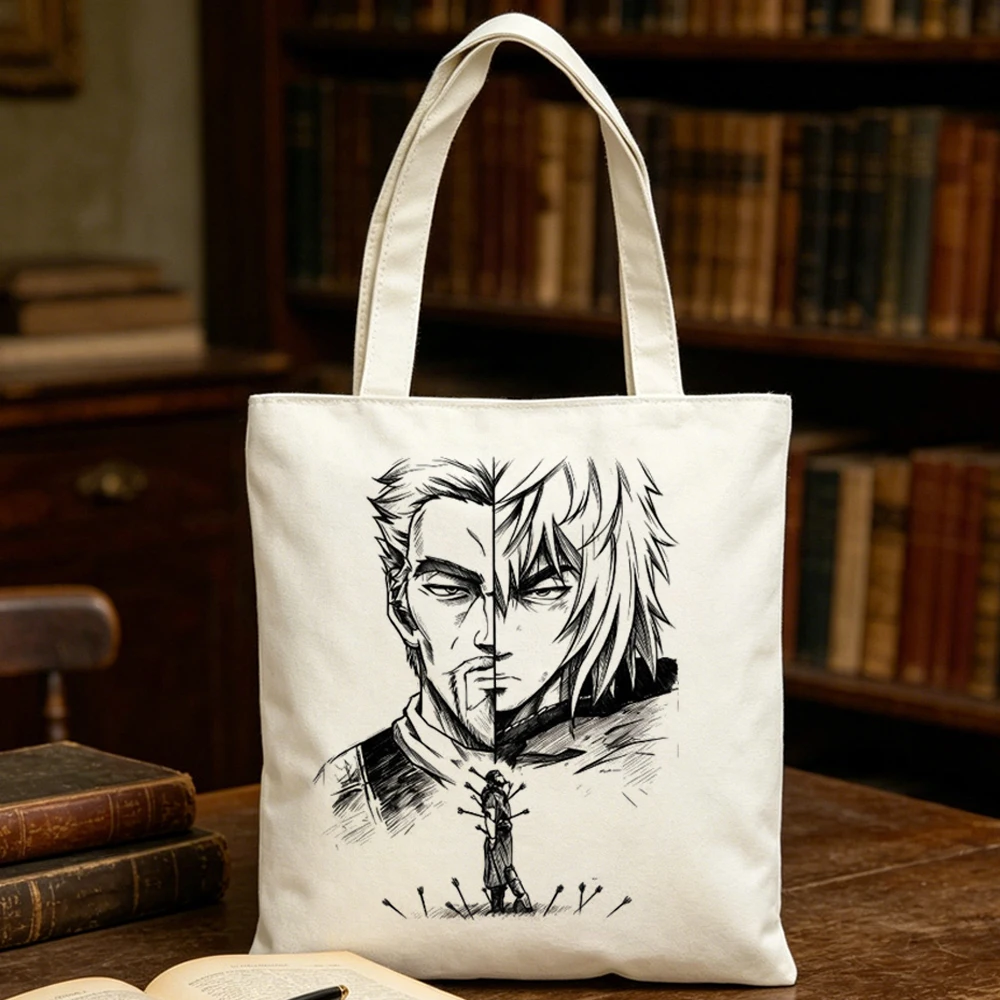 

Vinland Saga tote bag y2k bolsas de tela personnalisable grocery shopping woman