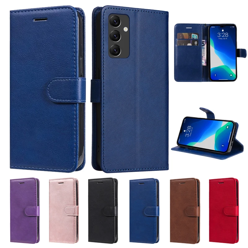 For Samsung Galaxy A14 4G SM-A145F Case Leather Magnetic Flip Wallet Card Holder Phone Cover For Samsung A14 A 14 5G A146 Fundas