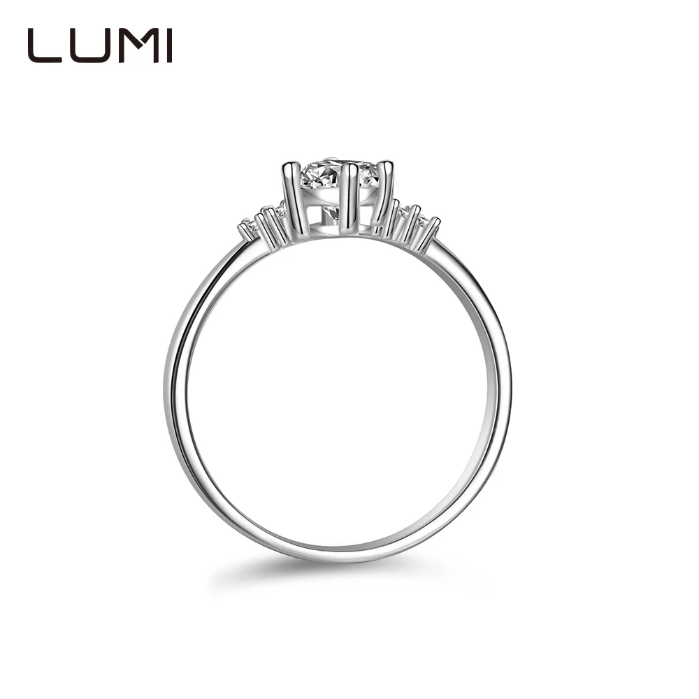 

Обручальные кольца LUMI 0,5 карата из 100% настоящего муассанита для женщин | Обручальное кольцо из стерлингового серебра 925 пробы, ювелирные изделия, вырезанный в лаборатории бриллиант