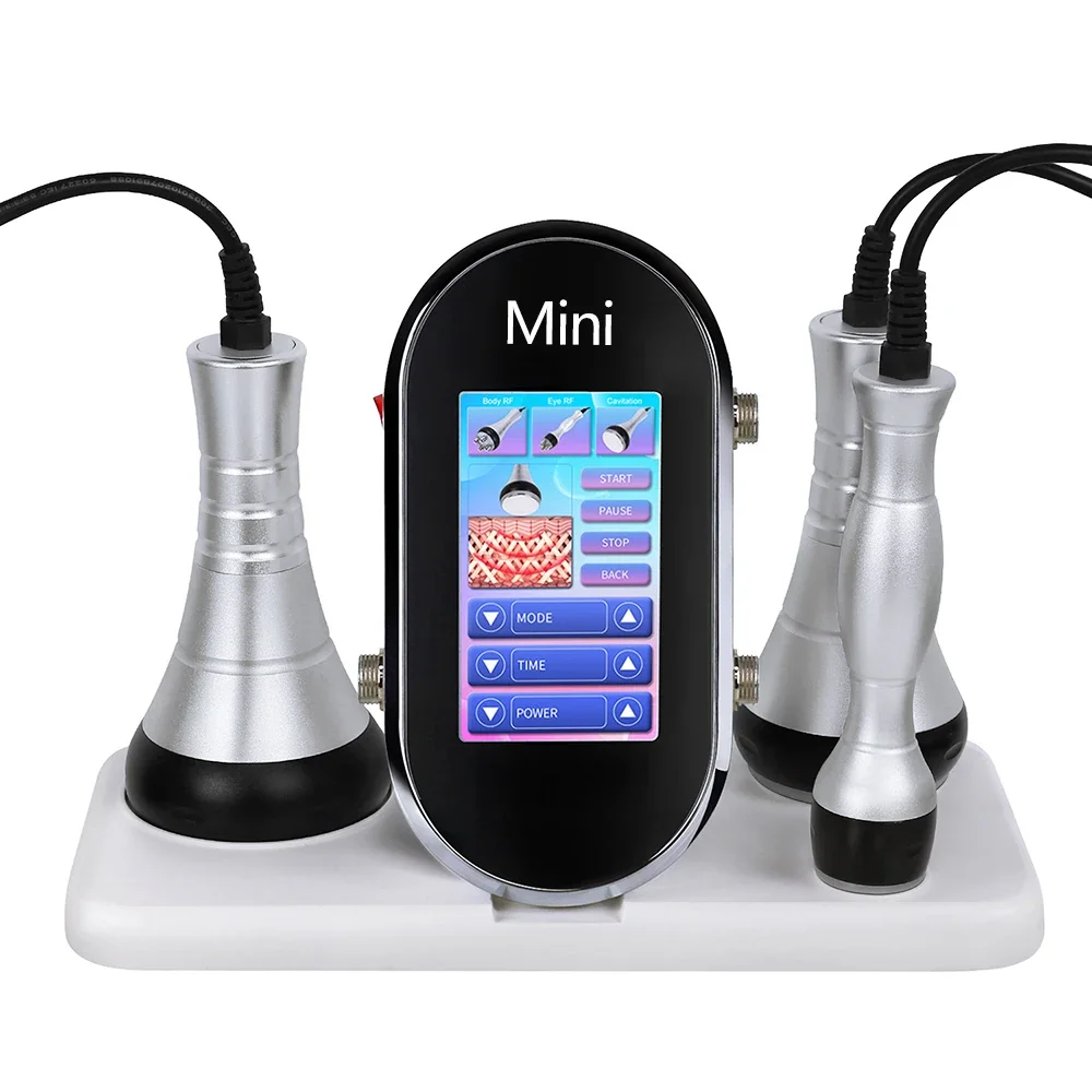 Metal handle 40K Ultrasonic Cavitation Machine  corporal Facial Lifting Body Slimming Beauty skin Massage Weight Loss Machine