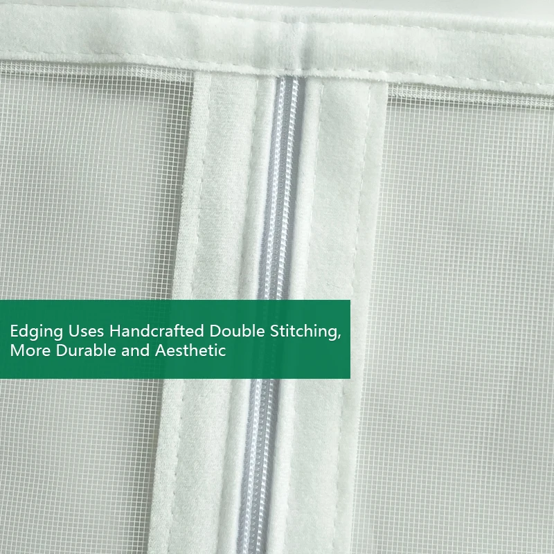 1 Pack Zippered Window Screen, Reusable Bug Net for Doors and Windows, Insect Protection and Ventilation