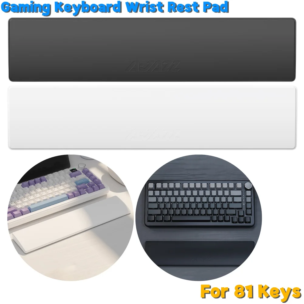 

81 клавиша, противоскользящая резиновая основа, эргономичная подставка для рук, поддержка запястий для длительной работы, учебы и игр