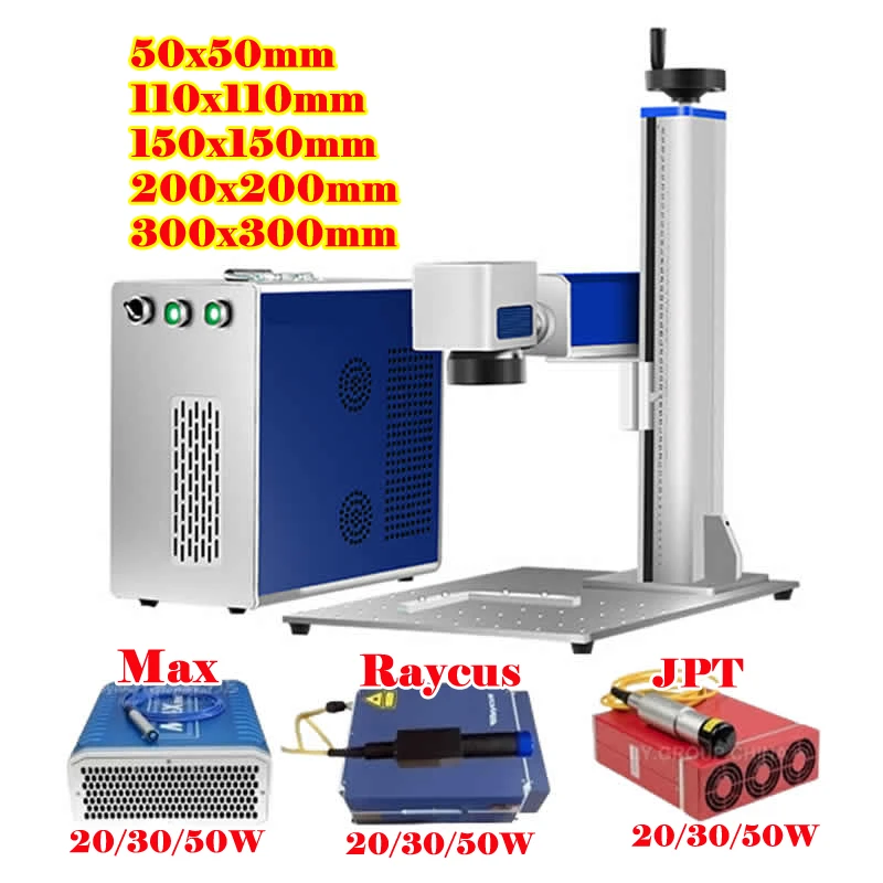 

Raycus 50W 300x300mm Fiber Laser Engraver 30W 20W Nameplate Marking Engraving Machine for Stainless Steel Metal Cuttng Carving