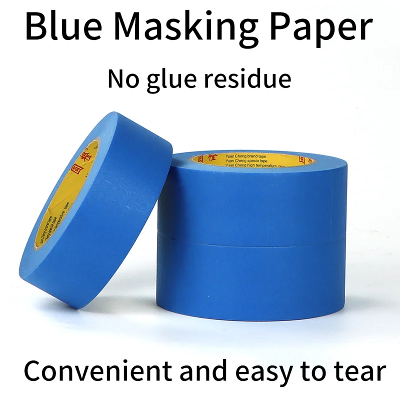 

Blue Painter Masking Tape For Painting Edges Trim Wall Ceiling Finishing Clean Trim Edge Painter's Tape Residue Free 1.2cm