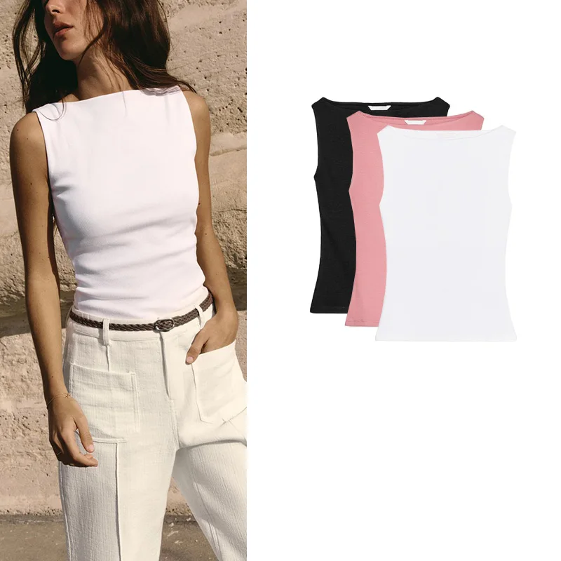 Summer New Women's Crew Ne Multi-Color Basic Ribbed Svel T-irt Top Polyester Fiber Moisture ng Regular Fit