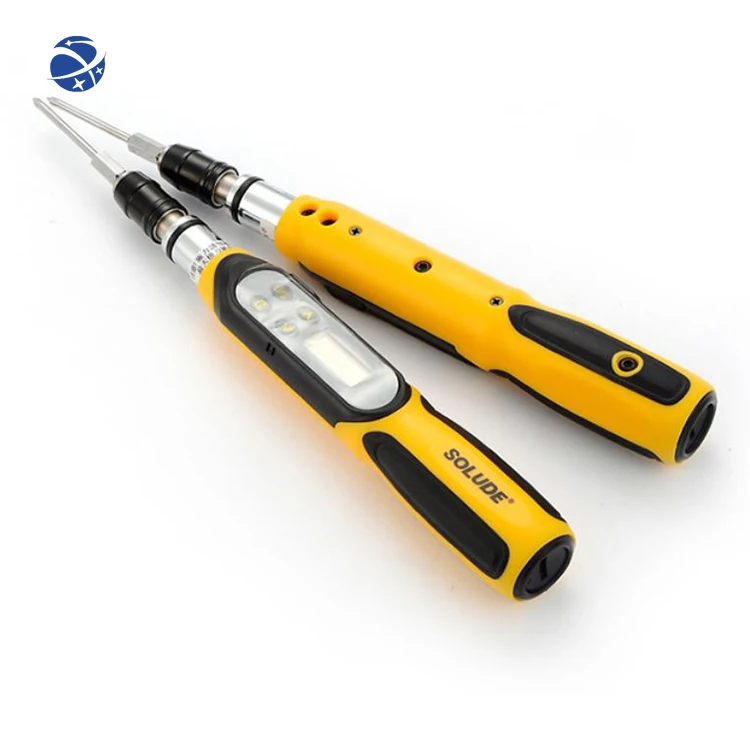 YUNYI Digital precision torque screwdriver 0.05-4 N/m with 1/4 inch hex socket adapter phillips bits made in TAIWAN hand tools