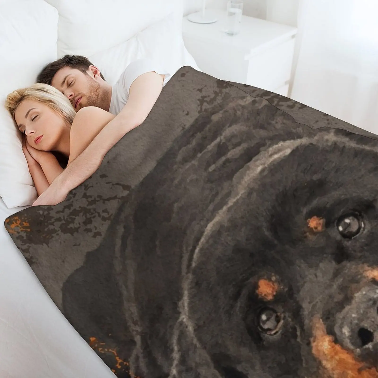 لطيف Rottweiler- Metzgerhund رمي بطانية أريكة رمي الصيف بطانيات الأطفال والبطانيات