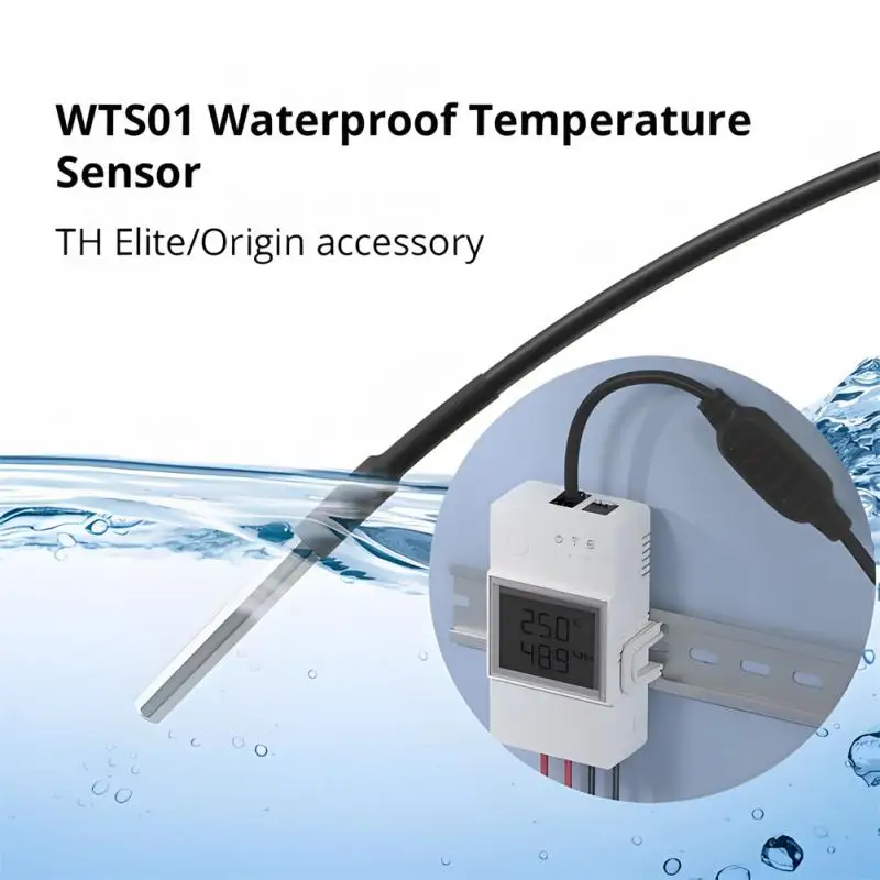 SONOFF THS01 WTS01 MS01 RL560 For TH Elite/Origin Humidity Temperature Sensor 5M Extension Cable Soil Moisture Detecor Monitor